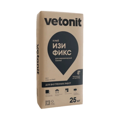 Клей для плитки Vetonit Easy Fix 25 кг
